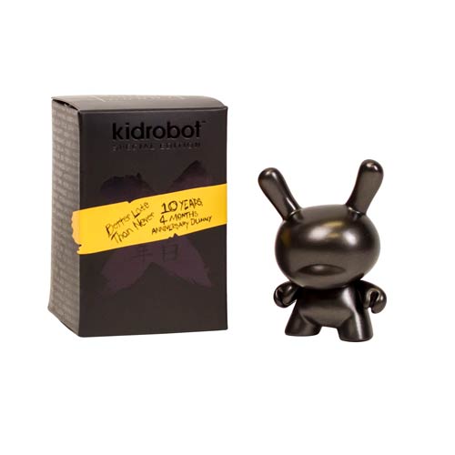 Kidrobot Dunny Black 10 Year Anniversary Vinyl Mini-Figure